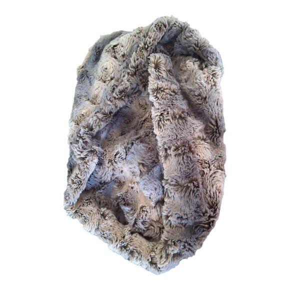 Peace & Pearls Scarf Twisted Infinity Faux Fur Curly Plush SOFT - Picture 5 of 10